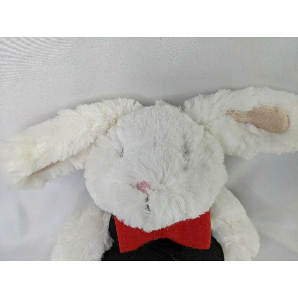 Magician White Rabbit Plush 11 Inch Felt Vest‎ Tie Stuffed Animal Toy